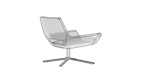 Modern 3D chair Stock-Footage 320291553