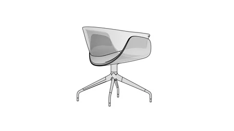 Modern 3D chair Stock-Footage 320291589