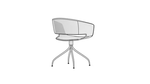 Modern 3D chair Stock-Footage 320291603