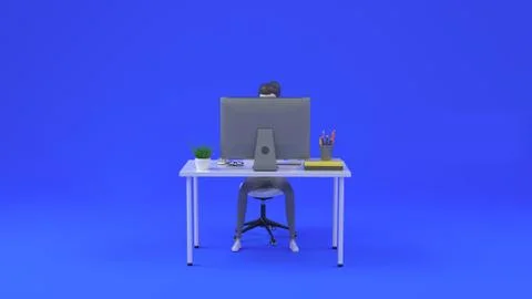 Modern 3d character web development isometric illustration. Learning programming 스톡 일러스트