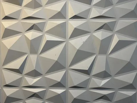 Modern 3D geometric wall panel texture background 스톡 사진