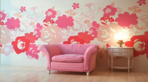 Modern 3d interior Stock Footage 725450