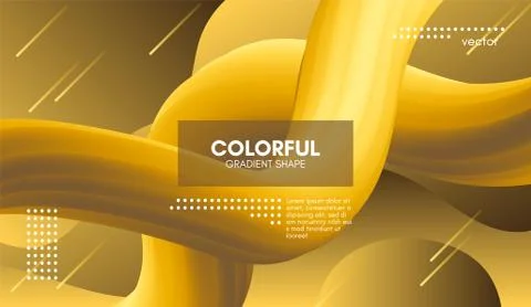 Modern 3d Liquid Shape. Wave Abstract Background. Stock Illustration