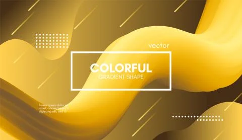 Modern 3d Liquid Shape. Wave Abstract Background. Stock Illustration