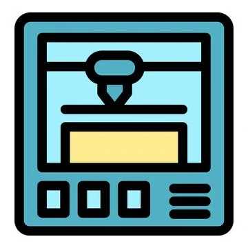 Modern 3d printer creating a three dimensional object, showcasing advanced ad Stock Illustration