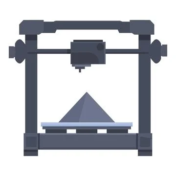 Modern 3d printer icon illustration Stock Illustration