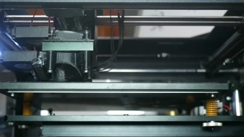 Modern 3d printer in operation Video stock 89905922