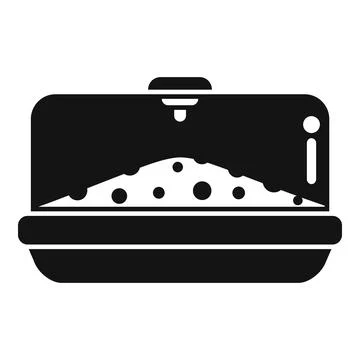 Modern 3d printer printing a prototype from white powder material Illustrazione stock