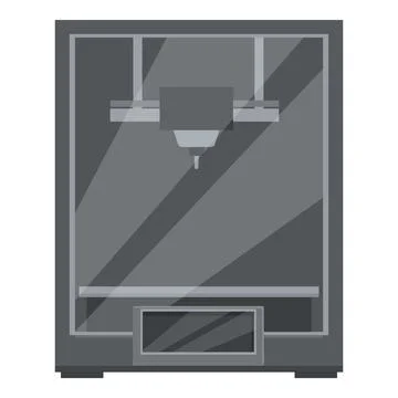 Modern 3d printer vector illustration イラスト素材