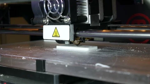Modern 3d printer works Stock-Footage 88289884