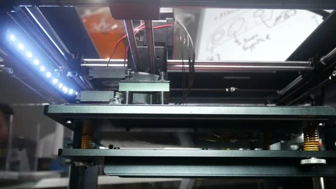 Modern 3D printing Stock Footage 89146803