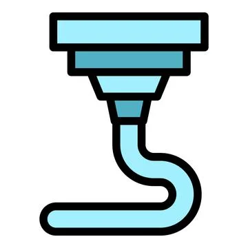 Modern 3d printing icon vector flat Stock Illustration