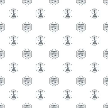 Modern 3d printing pattern seamless Illustrazione stock