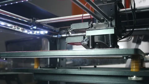 Modern 3D printing technologies for 3d printers Stock Footage 89146706