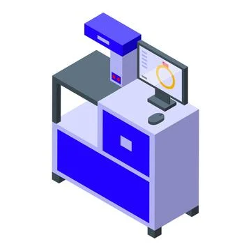 Modern 3d printing technology being used to create a prototype of a ring Stock Illustration