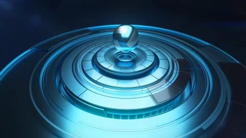 Modern 3D projection of ball Ilustração Stock