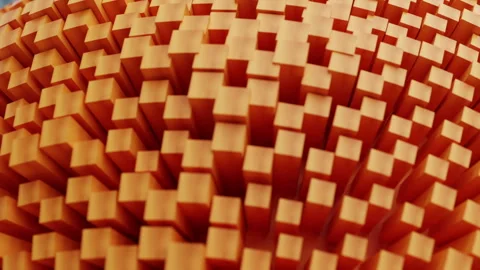 Modern 3d render abstract cubic surface white light meta shapes square blocks Stock Footage 292523925