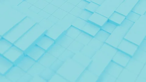 Modern 3d render abstract cubic surface white light meta shapes square blocks Stock Footage 292914795