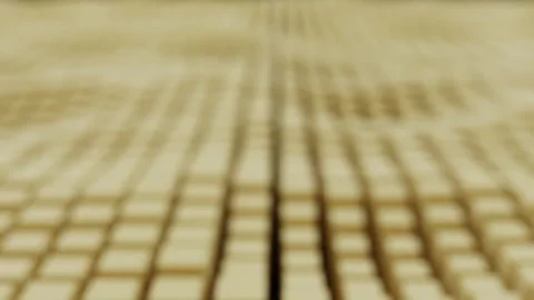 Modern 3d render abstract cubic surface white light meta shapes square blocks Stock Footage 293283527