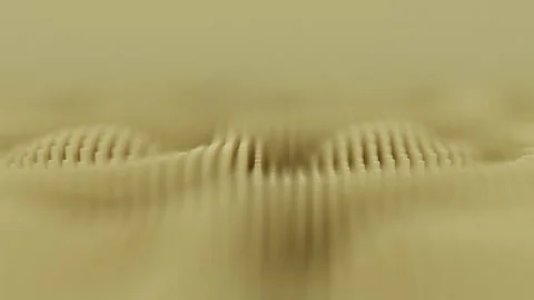 Modern 3d render abstract cubic surface white light meta shapes wooden square Stock Footage 297504060