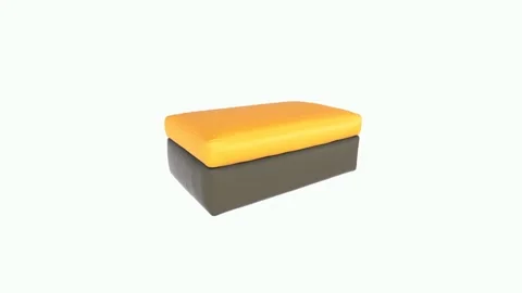 Modern 3D rendering of a colorful seating cushion design Stock-Footage 303859918