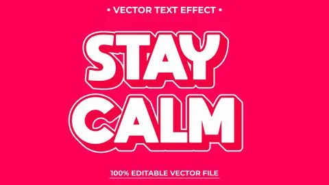 Modern 3D Text Effect Fully Editable Vector Design Illustrazione stock