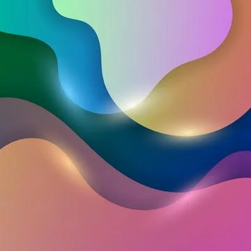 Modern 3d texture background design colors wave Stock Illustration