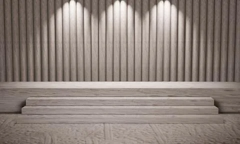 Modern 3d wall panels model Stock Photos