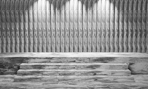 Modern 3d wall panels model Stock Photos