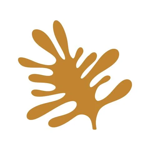 Modern abstrac leaf of hand drawn shapes and doodle design elements. Exotic 스톡 일러스트
