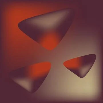 Modern abstract 3D element geometric background in brown gradient Stock Illustration