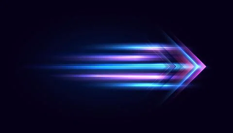 Modern abstract arrows. High-speed technology movement. Colourful dynamic m.. Stock Illustration