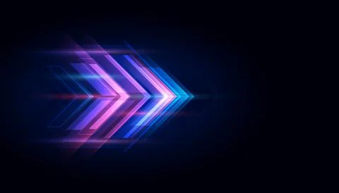 Modern abstract arrows. High-speed technology movement. Dynamic motion on b.. Stock Illustration