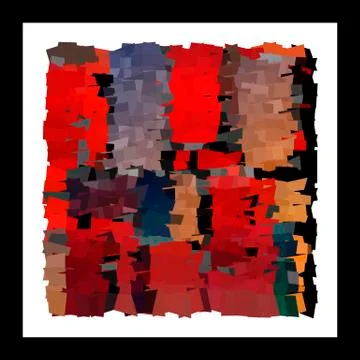 Modern abstract art bright blots and splashes Illustrazione stock
