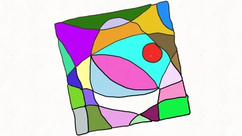 Modern Abstract Art Creation Stock Footage 331633965