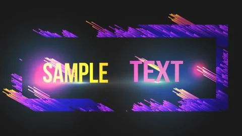Modern Abstract Art Frame for text Art graphics - Vector Illustration. Stock Illustration