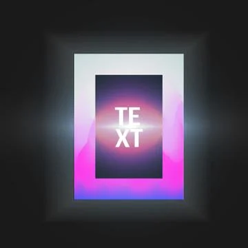 Modern Abstract Art Frame for text Art graphics - Vector Illustration. Stock Illustration