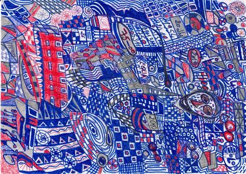 Modern abstract   art Illustrazione stock