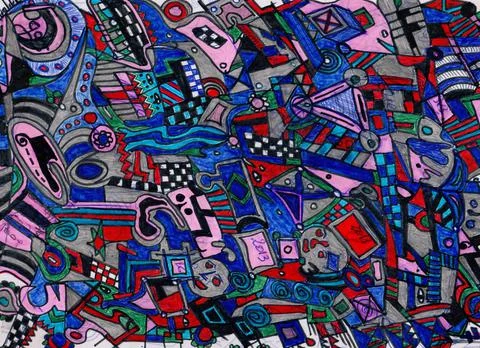 Modern  abstract art Illustrazione stock