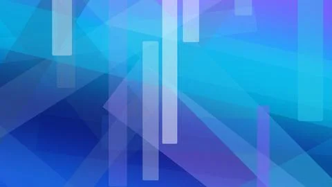 A modern abstract backdrop of layered blue shapes and glowing vertical bars.. Stock Illustration
