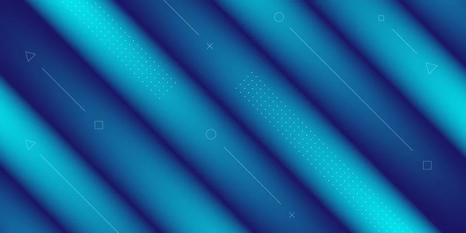 Modern abstract background with 3d diagonal stripe elements, memphis and papercu Stock Illustration
