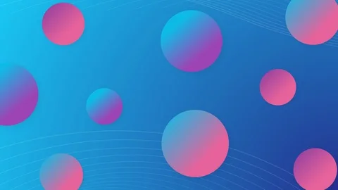 Modern abstract background of balls Stock Footage 125484982