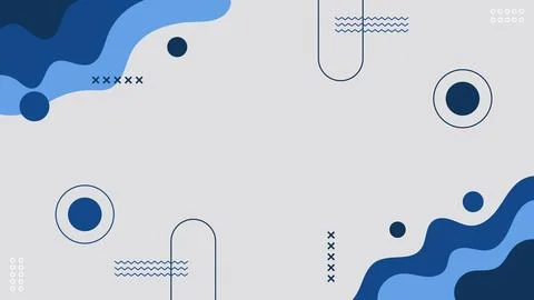 Modern Abstract Background Blue and Gray Soft Pastel Color Geometric Wavy S.. Stock Illustration