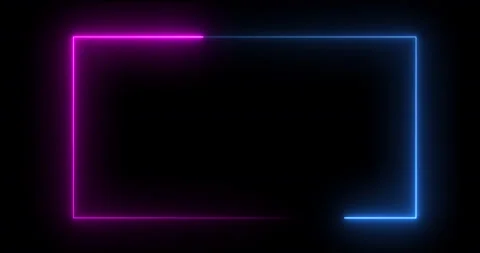 Modern abstract background, blue-purple spectrum frame Stock Footage 133090341