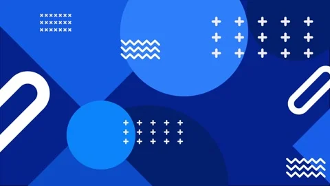 Modern abstract background with bold geometric elements and shapes seamless 4k Stock Footage 304940543