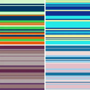 Modern abstract background built from multicolor lines, geometric flow, crisp Stock Illustration