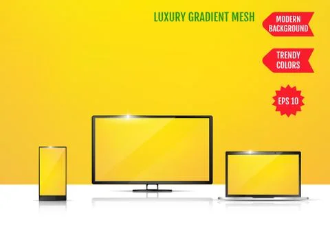 Modern abstract background. Colors transition concept. Gradient mesh. Trendy  Stock Illustration