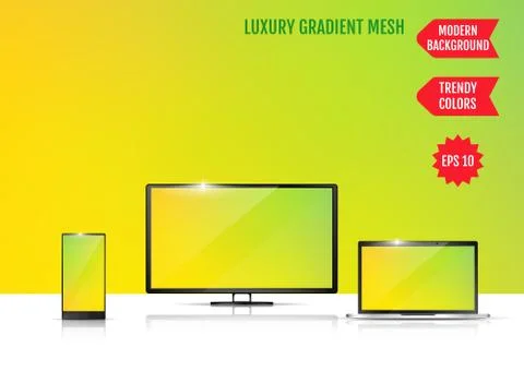 Modern abstract background. Colors transition concept. Gradient mesh. Trendy  Stock Illustration