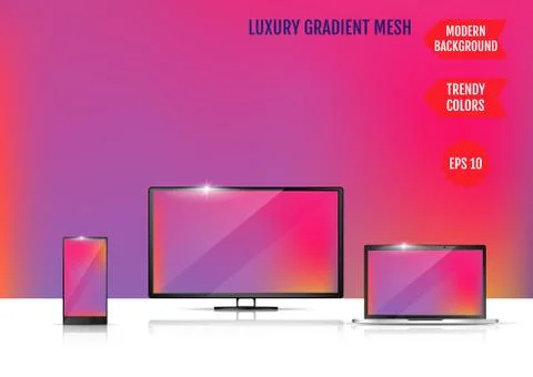 Modern abstract background. Colors transition concept. Gradient mesh. Trendy  Stock-Illustration