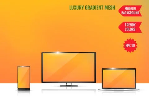 Modern abstract background. Colors transition concept. Gradient mesh. Trendy  Stock-Illustration